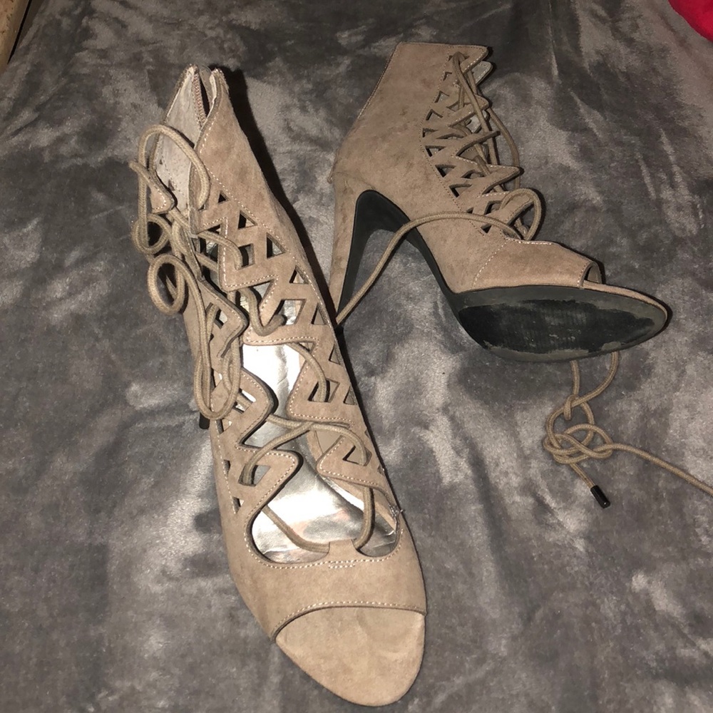 Lace up heels